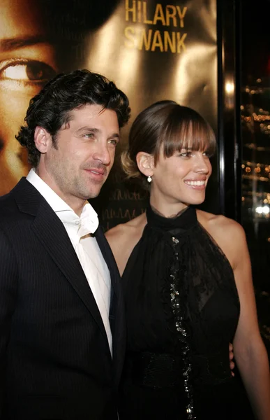 Patrick Dempsey y Hilary Swank — Foto de Stock