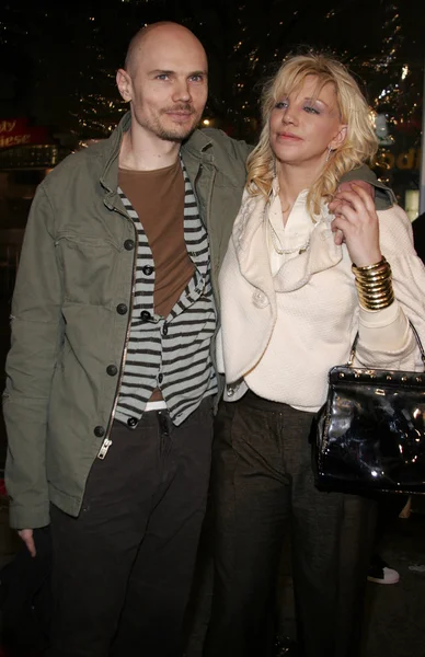 Billy Corgan e Courtney Love — Fotografia de Stock