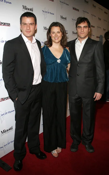 Balthazar Getty, Jennifer Howell, Joaquin Phoenix — Stock fotografie
