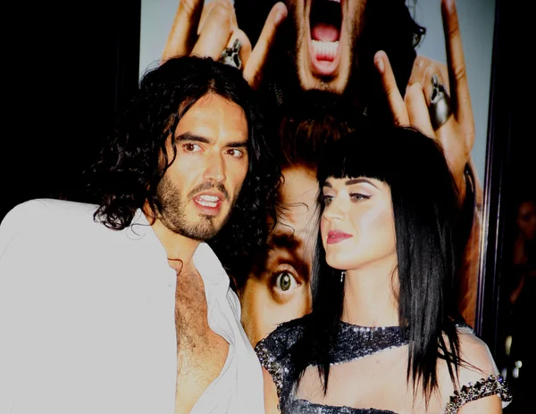 Russell Brand and Katy Perry — Stock fotografie