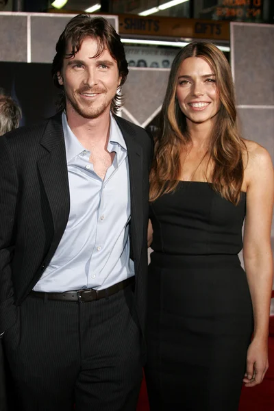 Christian Bale and Sibi Blazic — Stock Photo, Image