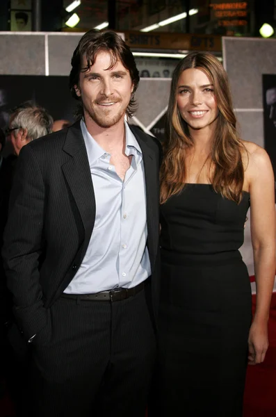 Christian Bale és Sibi Blazic — Stock Fotó