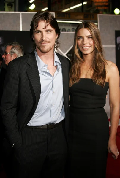 Christian Bale and Sibi Blazic — Stock Photo, Image