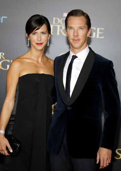 Benedict Cumberbatch y Sophie Hunter — Foto de Stock