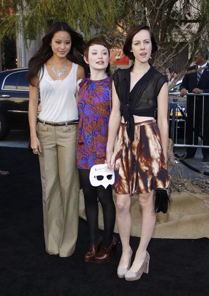 Jamie Chung, Emily Browning, Jena Malone — Stock Photo, Image