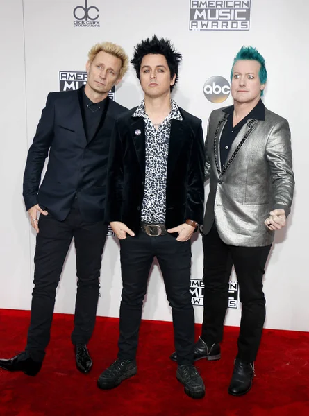 Mike Dirnt, Billie Joe Armstrong e Tre Cool — Fotografia de Stock