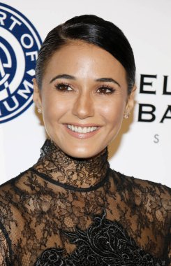 7 Ocak 2017 Los Angeles, ABD kırmızı stüdyolarında aktris Emmanuelle Chriqui, sanat, Elysium kutlamak 10th yıldönümü düzenlenen.