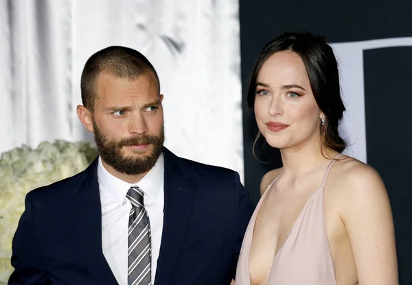 Jamie Dornan y Dakota Johnson — Foto de Stock