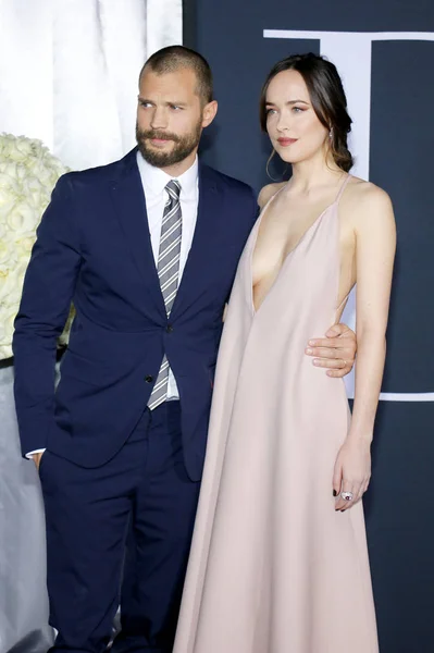 Jamie Dornan and Dakota Johnson — Stock Photo, Image