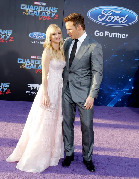 Chris Pratt és Anna Faris — Stock Fotó