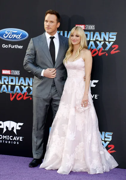 Chris Pratt y Anna Faris — Foto de Stock