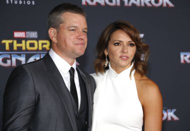 aktör Matt Damon ve Luciana Barroso