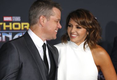 aktör Matt Damon ve Luciana Barroso
