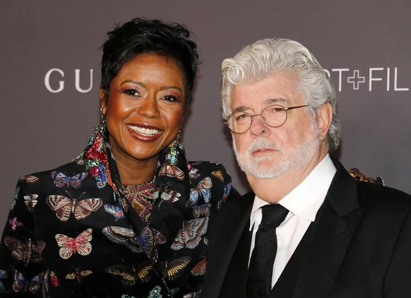 George Lucas y Mellody Hobson — Foto de Stock