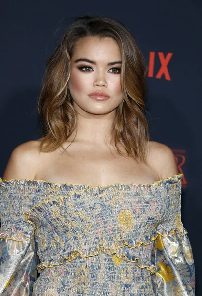 Atriz Paris Berelc Estréia Segunda Temporada Netflix Stranger Things Realizada — Fotografia de Stock