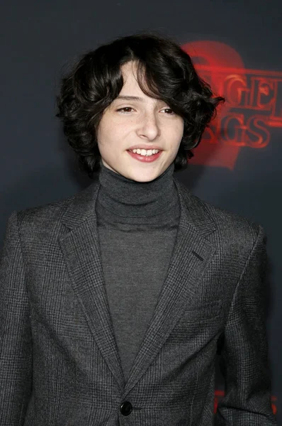 Ator Finn Wolfhard Segunda Temporada Netflix Stranger Things Realizada Regency — Fotografia de Stock