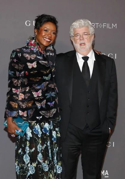 George Lucas y Mellody Hobson — Foto de Stock