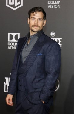 13 Kasım 2017 Hollywood, ABD Dolby tiyatroda aktör Henry Cavill 'Adalet Birliği' Dünya galasında düzenlenen.