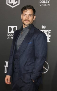 13 Kasım 2017 Hollywood, ABD Dolby tiyatroda aktör Henry Cavill 'Adalet Birliği' Dünya galasında düzenlenen.