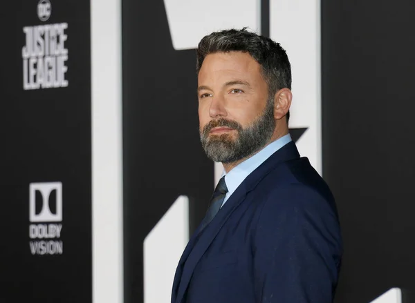 Attore Ben Affleck Alla Prima Mondiale Justice League Tenutasi Presso — Foto Stock