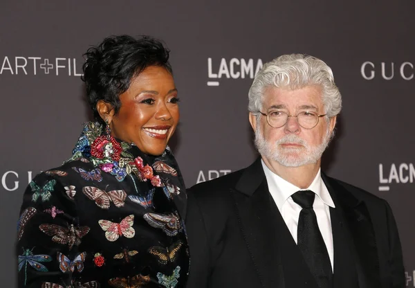 George Lucas Mellody Hobson Gala Cine Lacma Art 2017 Celebrada — Foto de Stock