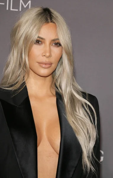 Persoonlijkheid Kim Kardashian West Bij 2017 Lacma Art Film Gala — Stockfoto