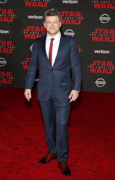 Aktör Andy Serkis Dünya Premiere Star Wars Son Jedi Aralık — Stok fotoğraf