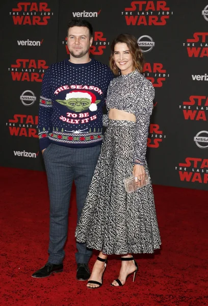 Actores Cobie Smulders Taran Killam Estreno Mundial Star Wars Last —  Fotos de Stock