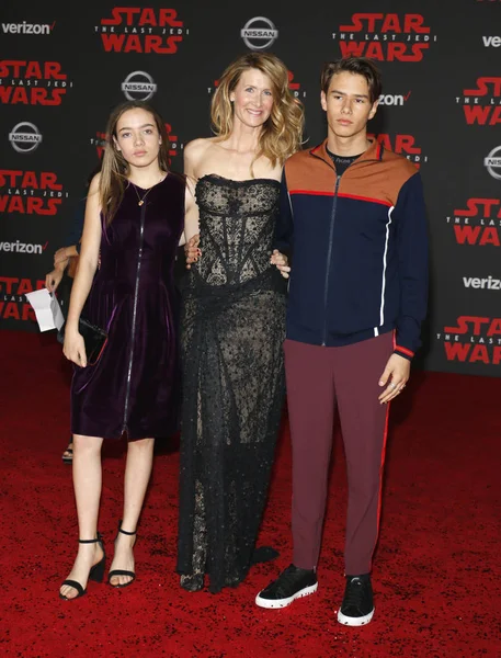 Actriz Laura Dern Estreno Mundial Star Wars Last Jedi Celebrado — Foto de Stock