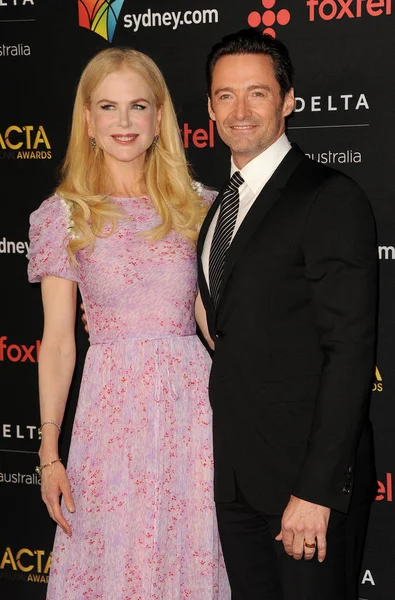 Herci Hugh Jackman Nicole Kidman Aacta International Awards Konala Avalon — Stock fotografie