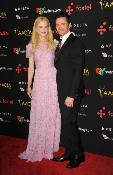 Herci Hugh Jackman Nicole Kidman Aacta International Awards Konala Avalon — Stock fotografie