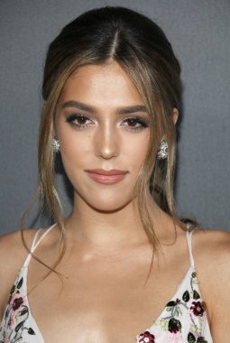 6 Ocak 2018 Santa Monica, ABD Barker hangarda Elysium sanat'ın 11 yıllık cennet şenlikte Sistine Stallone düzenlenen modeli.