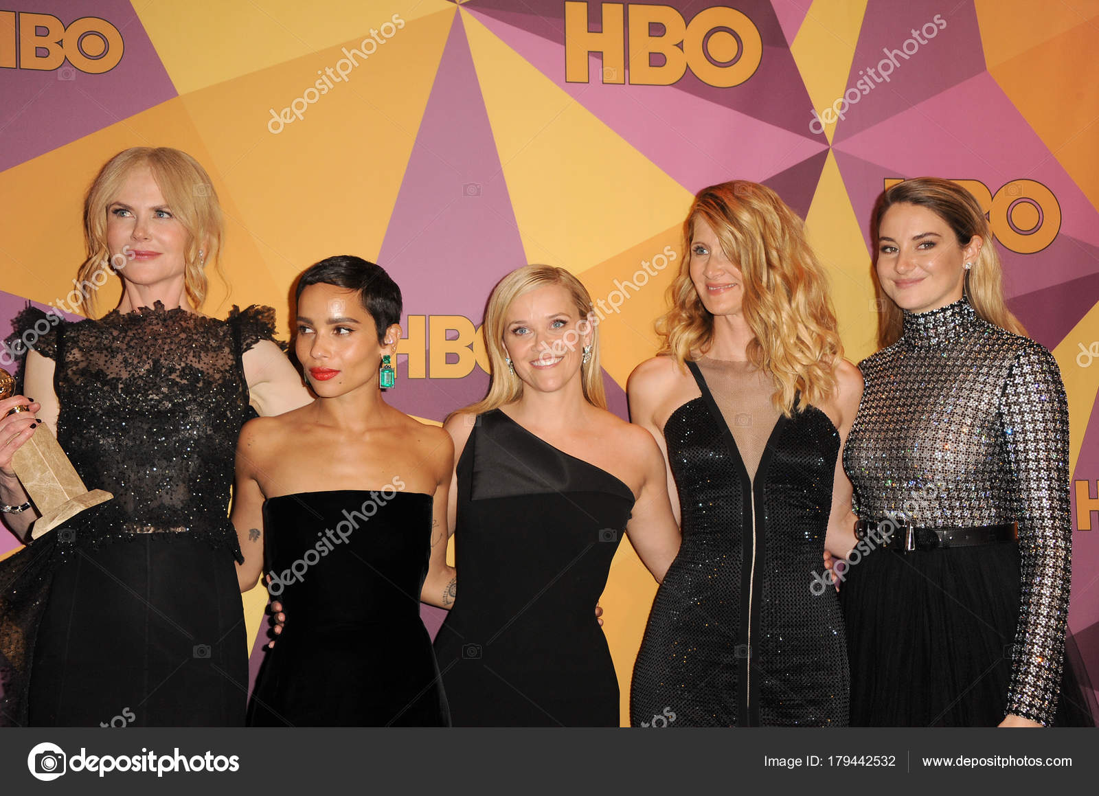 Zoe Kravitz, Reese Witherspoon, Laura Dern, Shailene Woodley and Nicole