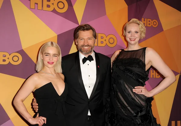 Emilia Clarke, Nikolaj Coster Waldau et Gwendoline Christie — Photo