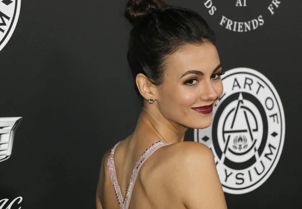 Herečka Victoria Justice Umění Elysium Každoroční Nebe Oslava Koná Hangáru — Stock fotografie