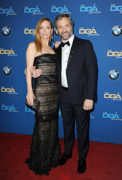 Leslie mann ve judd apatow — Stok fotoğraf