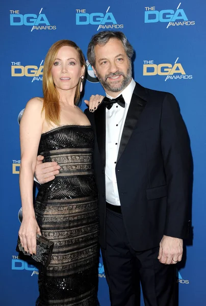 Leslie Mann y Judd Apatow — Foto de Stock