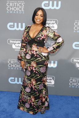aktris Niecy Nash, 23 yıllık Critics'Choice Awards Santa Monica, ABD Barker hangarda 11 Ocak 2018 düzenlenen.