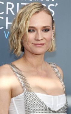 oyuncu Diane Kruger, 23 yıllık Critics'Choice Awards Santa Monica, ABD Barker hangarda 11 Ocak 2018 düzenlenen.