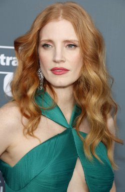 oyuncu Jessica Chastain, 23 yıllık Critics'Choice Awards Santa Monica, ABD Barker hangarda 11 Ocak 2018 düzenlenen.