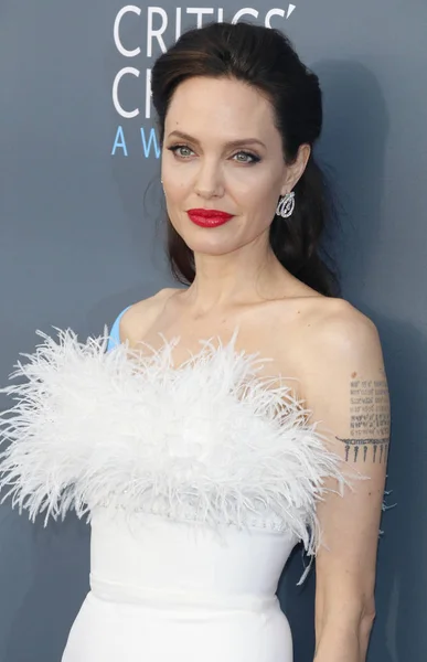 Aktris Angelina Jolie Critics Choice Awards Tahunan Yang Diadakan Barker — Stok Foto