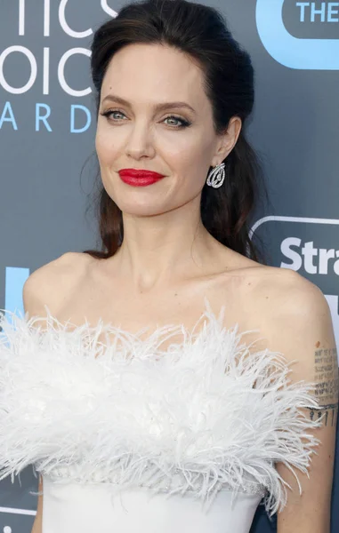 Aktris Angelina Jolie Critics Choice Awards Tahunan Yang Diadakan Barker — Stok Foto