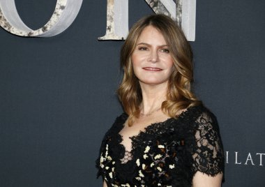 aktris Jennifer Jason Leigh, Los Angeles premiere 'Annihilation Regency Village Theater Westwood, ABD'de 13 Şubat 2018 düzenlenen'.