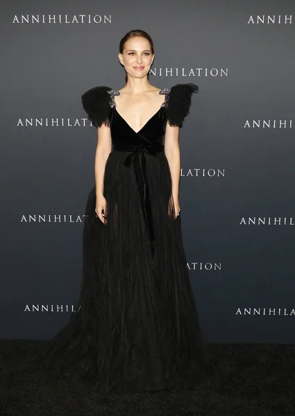 Herečka Natalie Portman Los Angeles Premiéra Vyhlazení Konalo Divadle Vesnice — Stock fotografie