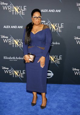 Oprah Winfrey 'A kırışıklık In Time' Los Angeles galasında Hollywood, ABD El Capitan Tiyatrosu'nda düzenlenen 26 Şubat 2018 üzerinde.
