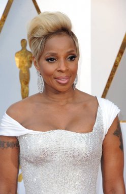 4 Mart 2018 Hollywood, ABD Dolby tiyatroda Mary J. Blige 90 yıllık Akademi Ödülleri'nde düzenlenen.