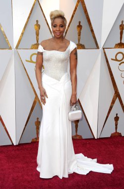 4 Mart 2018 Hollywood, ABD Dolby tiyatroda Mary J. Blige 90 yıllık Akademi Ödülleri'nde düzenlenen.