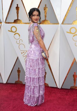 4 Mart 2018 Hollywood, ABD Dolby tiyatroda Salma Hayek 90 yıllık Akademi Ödülleri'nde düzenlenen.