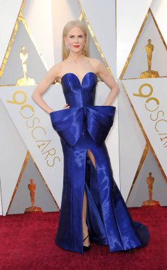 Nicole Kidman 90 yıllık Akademi Ödülleri'nde 4 Mart 2018 Hollywood, ABD Dolby tiyatroda düzenlenen.
