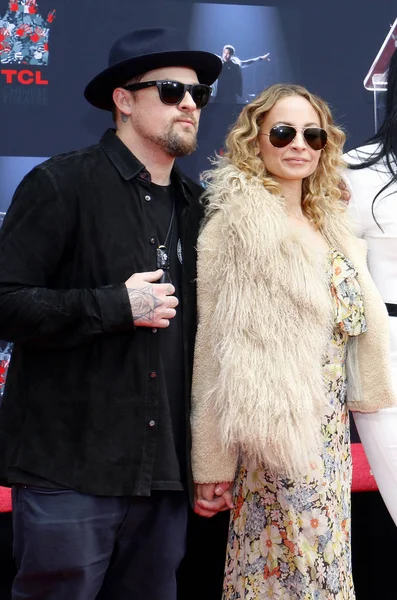 Nicole Richie Benji Madden Lionel Richie Hand Footprint Ceremony Held — Stock Photo, Image